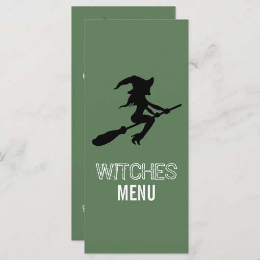 Witje op het menu Broomstick (Voorkant / Achterkant)