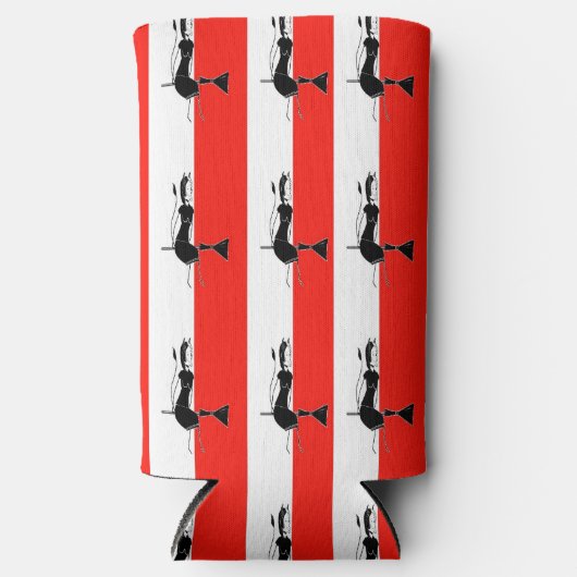 Witje op rode en witte strepen (Voorkant)