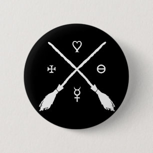 Witkerij Ronde Button 5,7 Cm