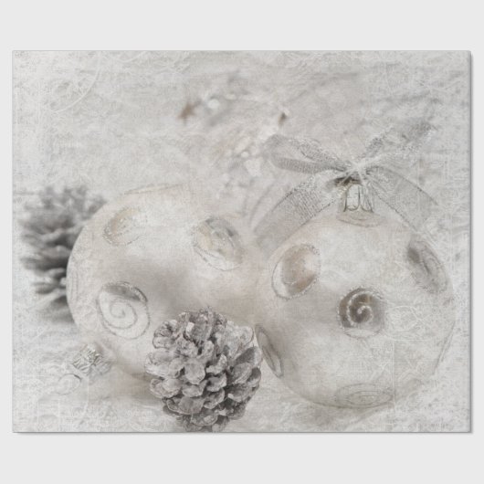 Witkerst Cadeaupapier (Vlak)