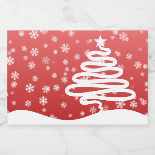 Witkerst Likeurfles Etiket (Enkel label)