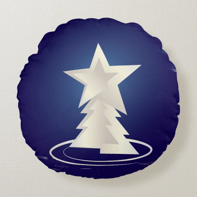 Witkerst Rond Kussen (Voorkant)