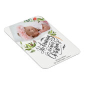 Witkerst | Waterverf Foliage Christams Magneet (Rechterzijde)