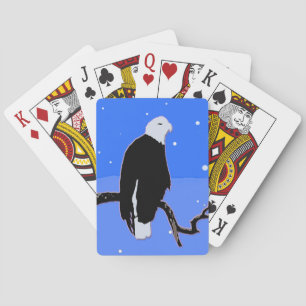 Witkopzeearend in de Winter - Originele Wilde Natu Pokerkaarten
