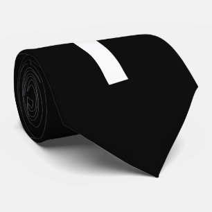 Witkruis op zwarte achtergrond stropdas