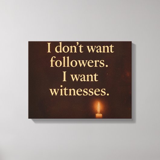 Witness Statement — Candle Edition | Orrin Studios Canvas Afdruk (Voorkant)
