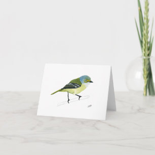 witoogvireo notitiekaartje