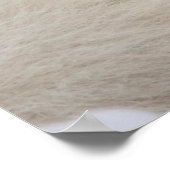 Witpoolvos in sneeuw poster (Hoek)