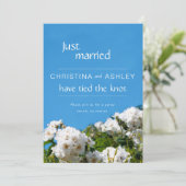 Witrozen flora net getrouwd kaart (Staand voorkant)