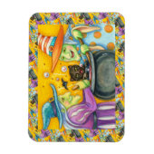 WITSERSE ZISTERS, ZWARTE CAT EN HALLOWEEN BREW MAGNEET (Verticaal)