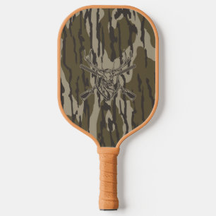 Witstaart Hert Laagland Camo Jachtgeweer Onder Pickleball Paddle