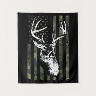 Witstaartbok Hertenjacht USA Camouflage Amerika Wandkleed