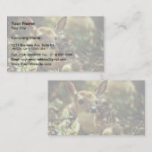 Witstaartdeer Fawn Visitekaartje (Voorkant / Achterkant)
