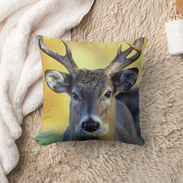 Witstaarthert | Herfst Kussen (Deken)