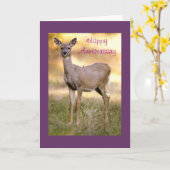 Witstaarthert, Jubileum Kaart (Gele Bloem)