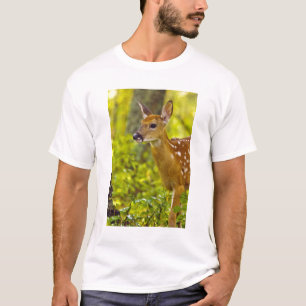 Witstaarthert kalf in Whitefish, Montana, VS T-shirt