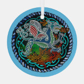 Witstaartkolibrie Glas Ornament (Achterkant)