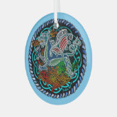 Witstaartkolibrie Glas Ornament (Voorkant links)