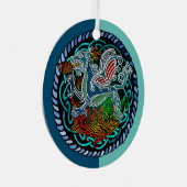 Witstaartkolibrie Metalen Ornament (Voorkant Rechts)