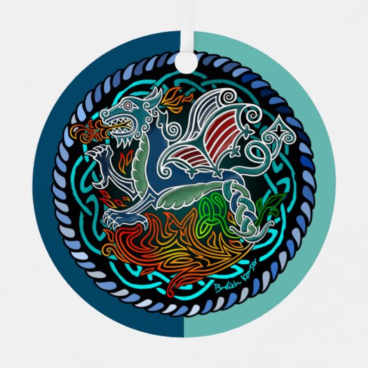 Witstaartkolibrie Metalen Ornament (Voorkant)