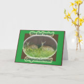 Witstaartreeën Tweeling Congratulations Kaart (Gele Bloem)