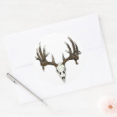 Witstaartslang Ronde Sticker (Envelop)