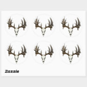 Witstaartslang Ronde Sticker (Vel)