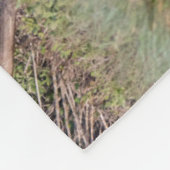 Witstaartslang vecht tegen Wilde Turkije Fleece Deken (Hoek)