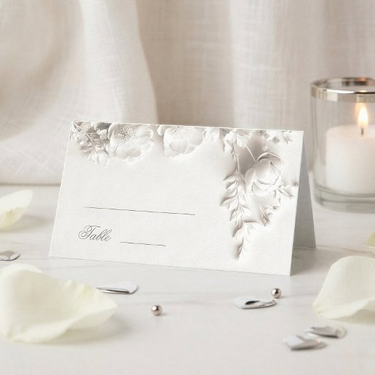 Witte 3D Bloemen Bruiloft