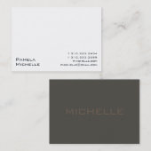 Witte #500 visitekaartje (Voorkant / Achterkant)