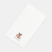 Witte Aangepaste Kerstklokken Vakantie Servet (Hoek)