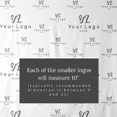 Witte Aangepaste Zakelijk Logo Achtergrond Beursst Wandkleed