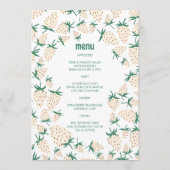 Witte Aardbei Schattigee Pineberry HAND GETEKEND C Menu (Voorkant)