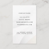 Witte Abstracte achtergrond Visitekaartje (Achterkant)