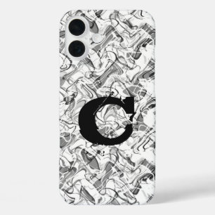 Witte Abstracte Rook Grunge Boys Phone Case