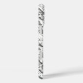 Witte Abstracte Rook Grunge Boys Phone Case (Achterkant / Rechts)