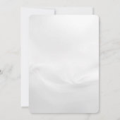 Witte Abstracte Trouwontwerp  Kaart (Achterkant)