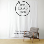Witte achtergrond – Custom Business Logo Design Wandkleed (In situ)