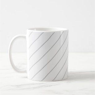 Witte achtergrond gestreepte patroon koffiemok