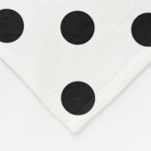 Witte achtergrond Polka Dots Design Fleece Deken (Hoek)