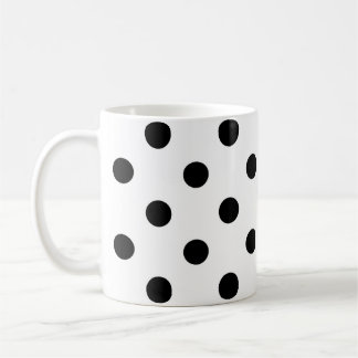 Witte achtergrond Polka Dots Design Koffiemok