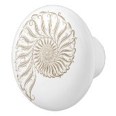 Witte achtergrond strand shell lade knoppen (Rechts)