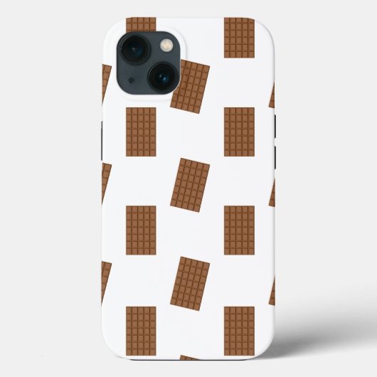 Witte achtergrond van chocolade-bars Case-Mate iPhone case (Achterkant)