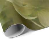 Witte achtergrond van hydrangeenbloem cadeaupapier (Rol Hoek)