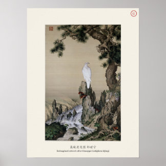 Witte Adelaar & Pijnboom - Lang Shining, Qing-dyna Poster