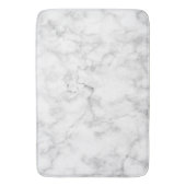 Witte aderen marmeren badmat (Voorkant Verticaal)