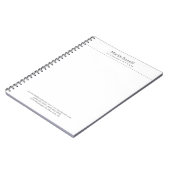 Witte advocaat uitstekend traditioneel eenvoudig notitieboek (Linkerzijde)