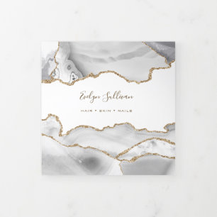 Witte Agate Drieveldsfolder Drieluik Kaart