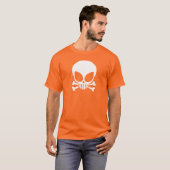 Witte Alien Skull Dark T-Shirt (Voorkant volledig)