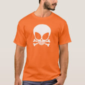 Witte Alien Skull Dark T-Shirt (Voorkant)